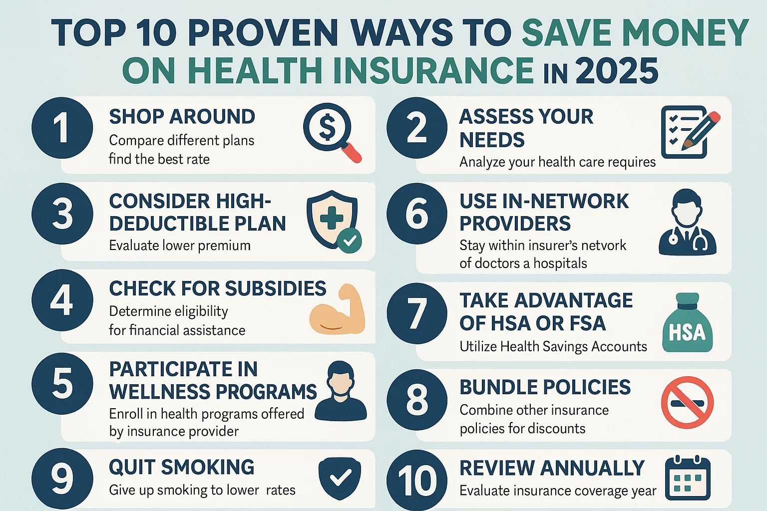 Top 10 Proven Ways to Save Money on Health Insurance in 2025 Thumbnail